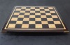 Peruvian Walnut - Maple Chess board with curly maple inlay frame -2¼ inch squares image (3)