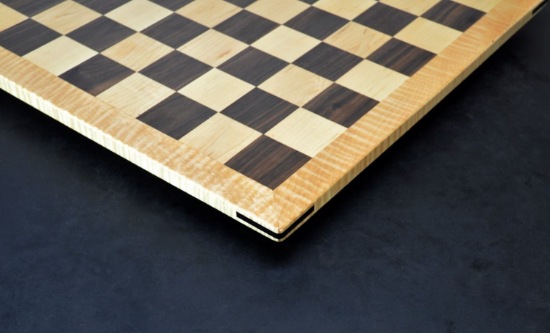 Sweet Hill Wood Chess Boards. Walnut And Curly Maple Chess Board With ...