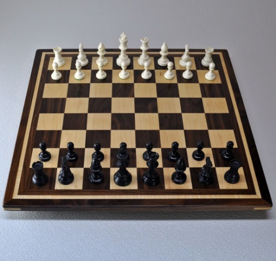 Sweet Hill Wood Chess Boards. Walnut and Maple Chess Board - 2¼ inch ...