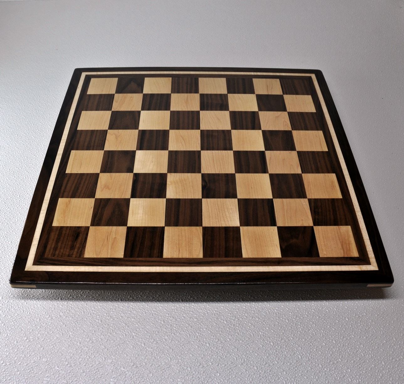 Sweet Hill Wood Chess Boards. Wenge and Maple Chess board - 1½ inch squares