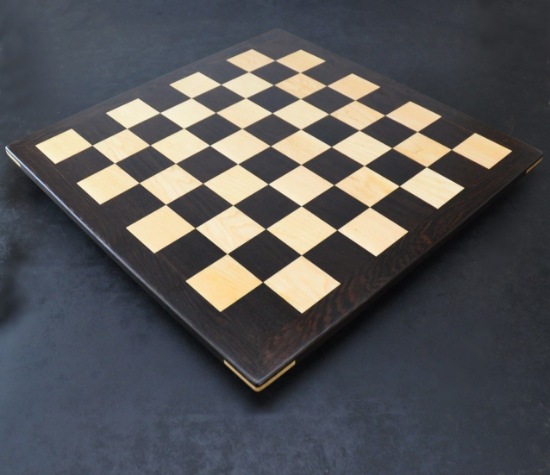 Picture of Wenge and Maple Chess Board with 2 inch squares