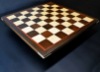 Peruvian Walnut and Maple Chess board with Bubinga border-2 inch squares image 2