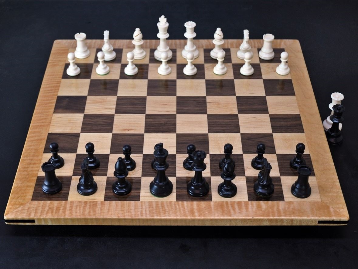 Combo of The Bridle Study Analysis Chess Pieces in Sheesham and Boxwood  with Walnut Maple Wooden Chess Board - 3.2 King