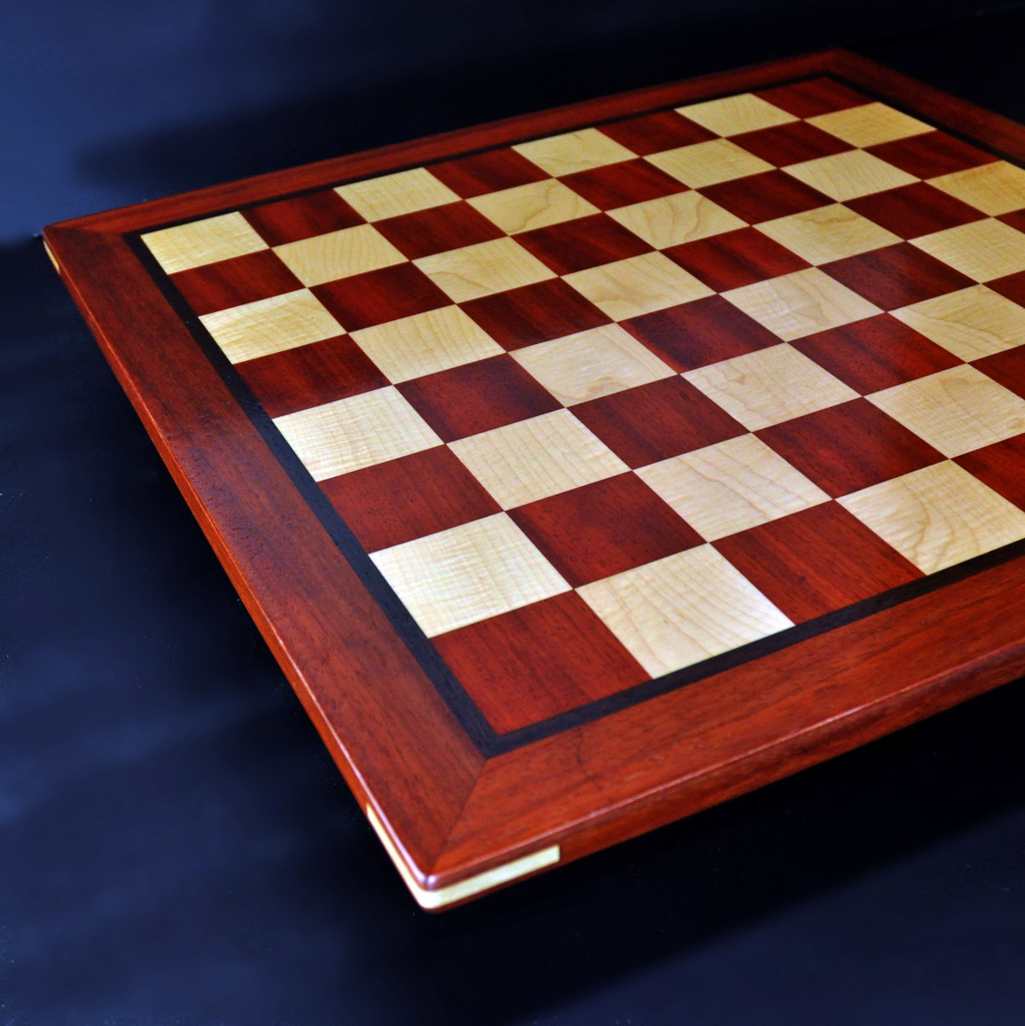 Sweet Hill Wood Chess Boards. Padauk and Maple Wood Chess board 2¼ inch