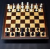Peruvian Walnut and Maple Chess board with Bubinga delimiter -2¼ inch squares image 1