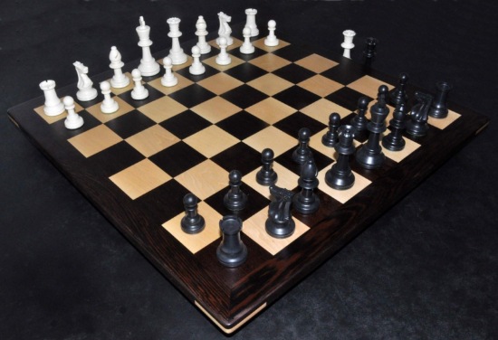 Picture of Wenge Chess Board with 2¼ inch squares + pieces