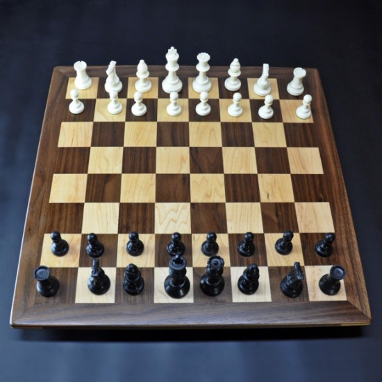 Sweet Hill Wood Chess Boards. Walnut and Maple Chessboard with Walnut ...