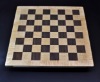 Walnut and Maple Chess Board with Curly Maple Frame 2 inch squares image 1