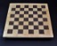 Walnut and Maple Chess Board with Curly Maple Frame 2 inch squares image 1
