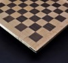 Walnut and Maple Chess Board with Curly Maple Frame 2 inch squares image 2