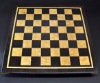 Wenge and Curly Maple Chess Board with inlay frame image 1