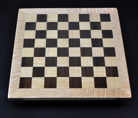 Walnut and maple with maple frame 1½ inch squares image 1