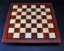 Padauk and Maple Chessboard 3 inch squares and Wenge border image 1