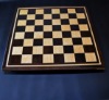 Peruvian Walnut and Curly Maple Chess board with inlay frame -2½ inch squares image 1