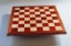 Bloodwood and maple Chess board with Bubinga Frame 1.57 inch squares image 1